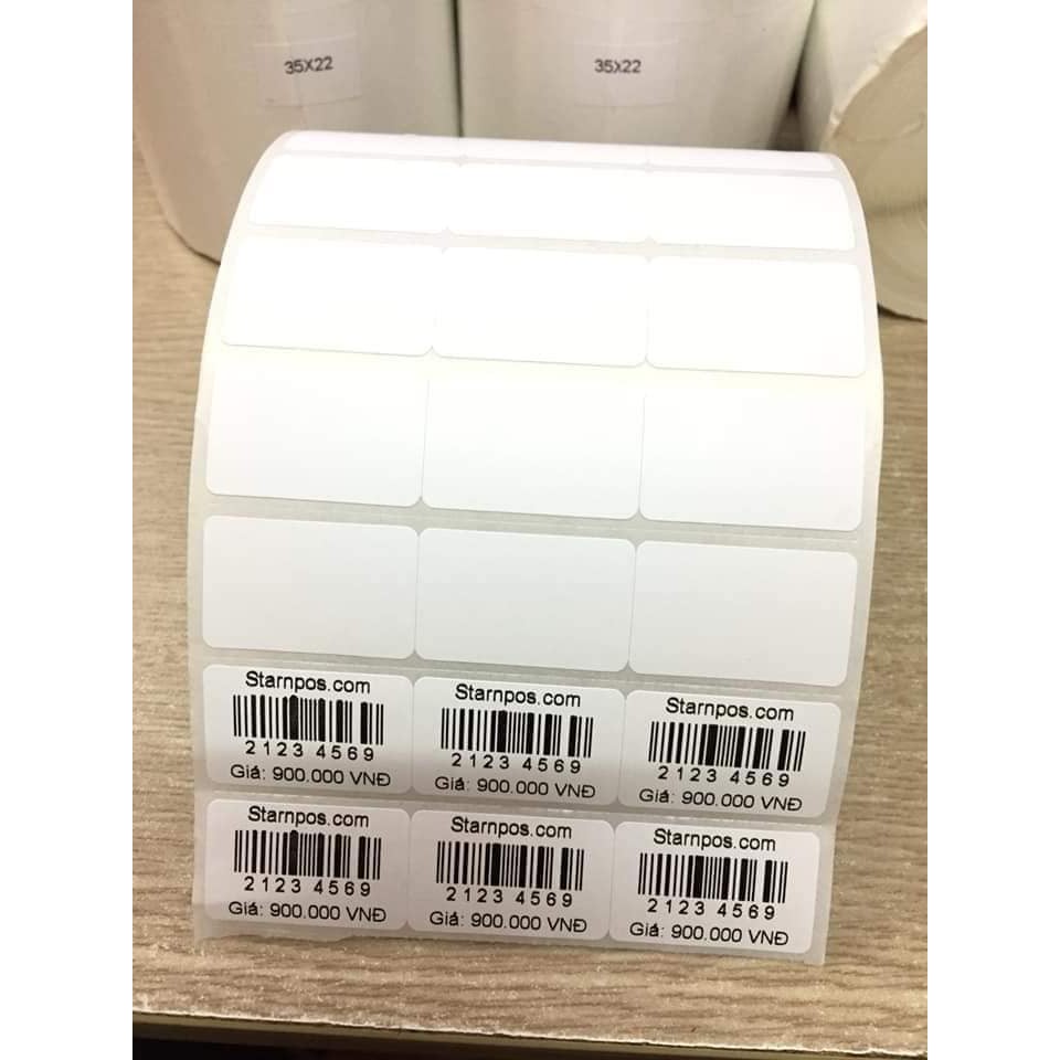 Giấy In Mã Vạch 35x22 - Decal Tem Nhãn