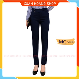 Quần tây nữ công sở đen, xanh tím than, lưng cao mc fashion q0488