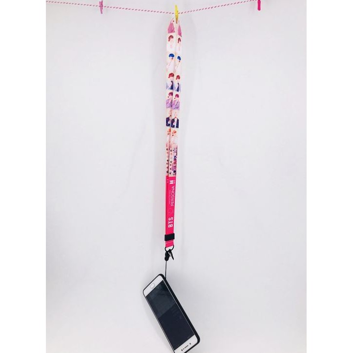 Strap nametag dài Dây đeo điện thoại, thẻ sinh viên BTS PERSONA dài 50cm full 4 ver