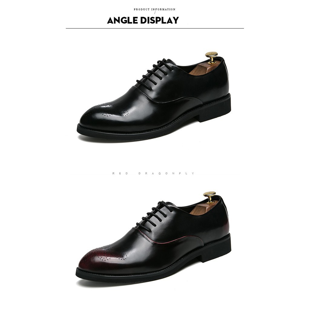 Oxford leather shoes simple design for men