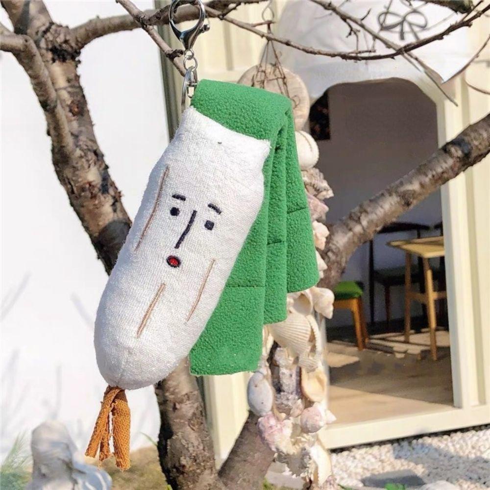 LANFY Móc Khóa Hình Rau Củ Nhồi Bông Ngộ Nghĩnh charms