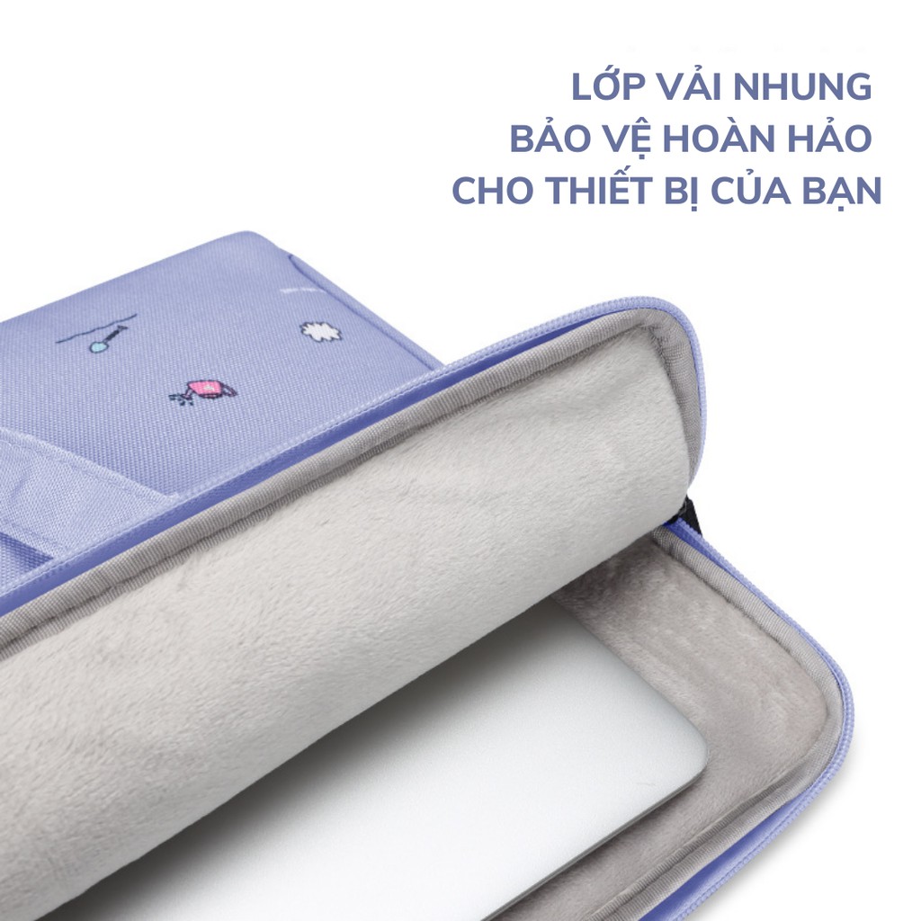 [10-15inch] Túi vải cao cấp hiệu BUMP cho iPad, Macbook, Laptop có lót nhung chống sốc, nhiều ngăn phụ kiện, iPad. | BigBuy360 - bigbuy360.vn