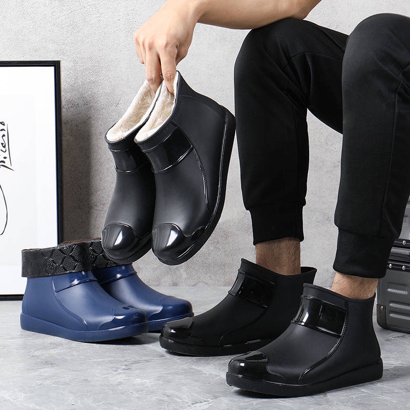 Ủng cao su đi mưa chống trượt chống thấm nước thời trang cho nam