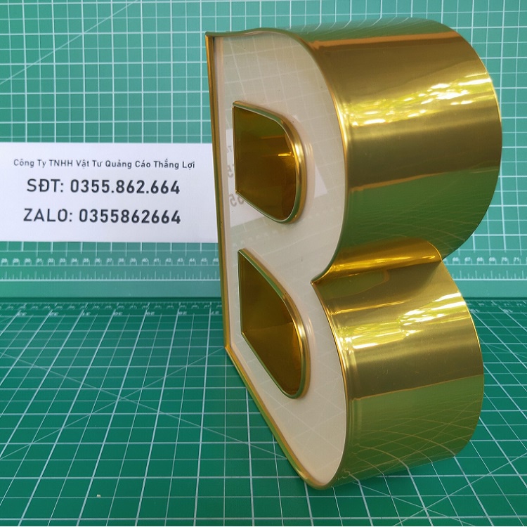 Gáy nhôm vàng gương 1 gờ 4cm 6cm