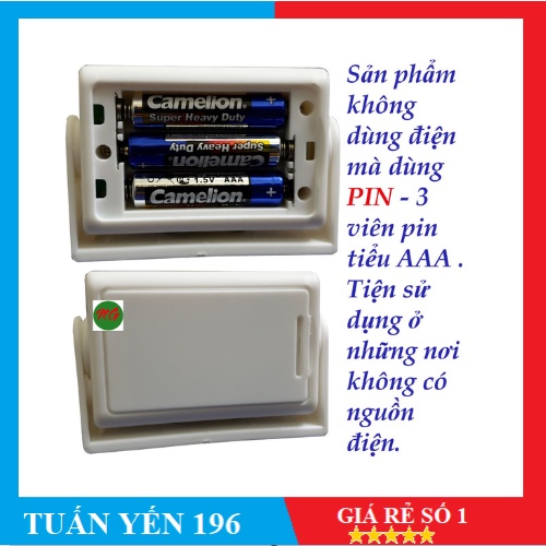 Chuông cảm ứng báo khách tự cài lời chào ATA AT-339- Hàng Chính Hãng