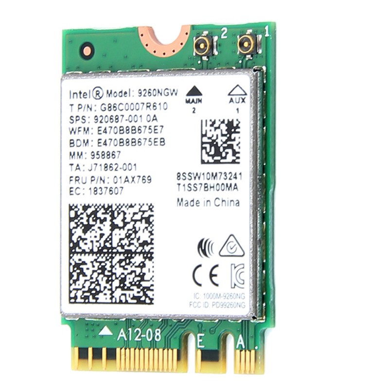 Dual Band Wireless-AC 9260 for Intel 9260NGW NGFF 802.11Ac Card | WebRaoVat - webraovat.net.vn