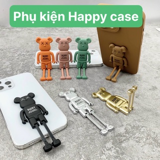 Miếng dán lưng ốp điện thoại hình gấu Kaws, kéo dài thành giá đỡ điện thoại, 2in1 tiện lợi