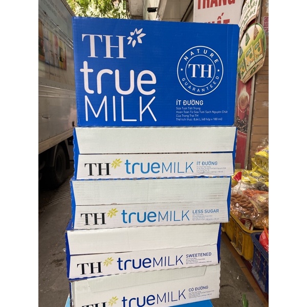 Thùng 12 Vỉ Sữa Tươi TH True Milk Vỉ To x180ml