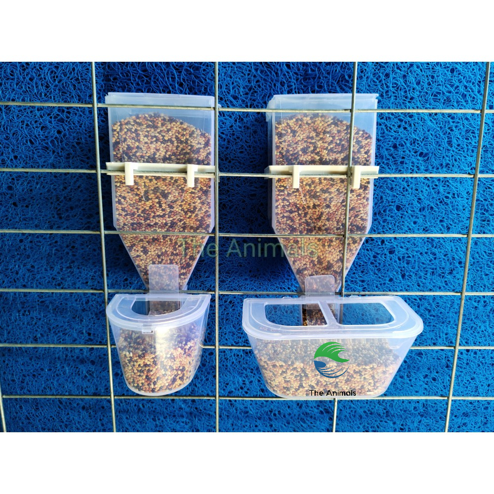 Máng ăn tự động cho chim cảnh, vẹt, gà đá - Hộp đựng thức ăn tự động cho gà