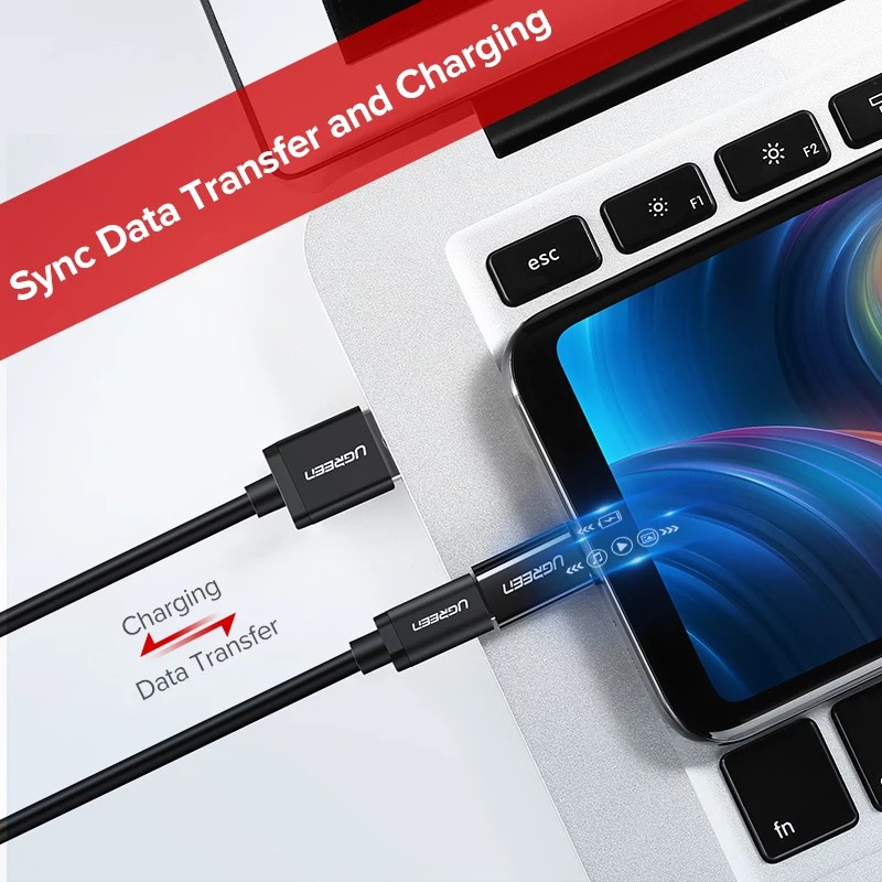Đầu Chuyển OTG Ugreen 30391 Usb-C to Micro tốc độ cao