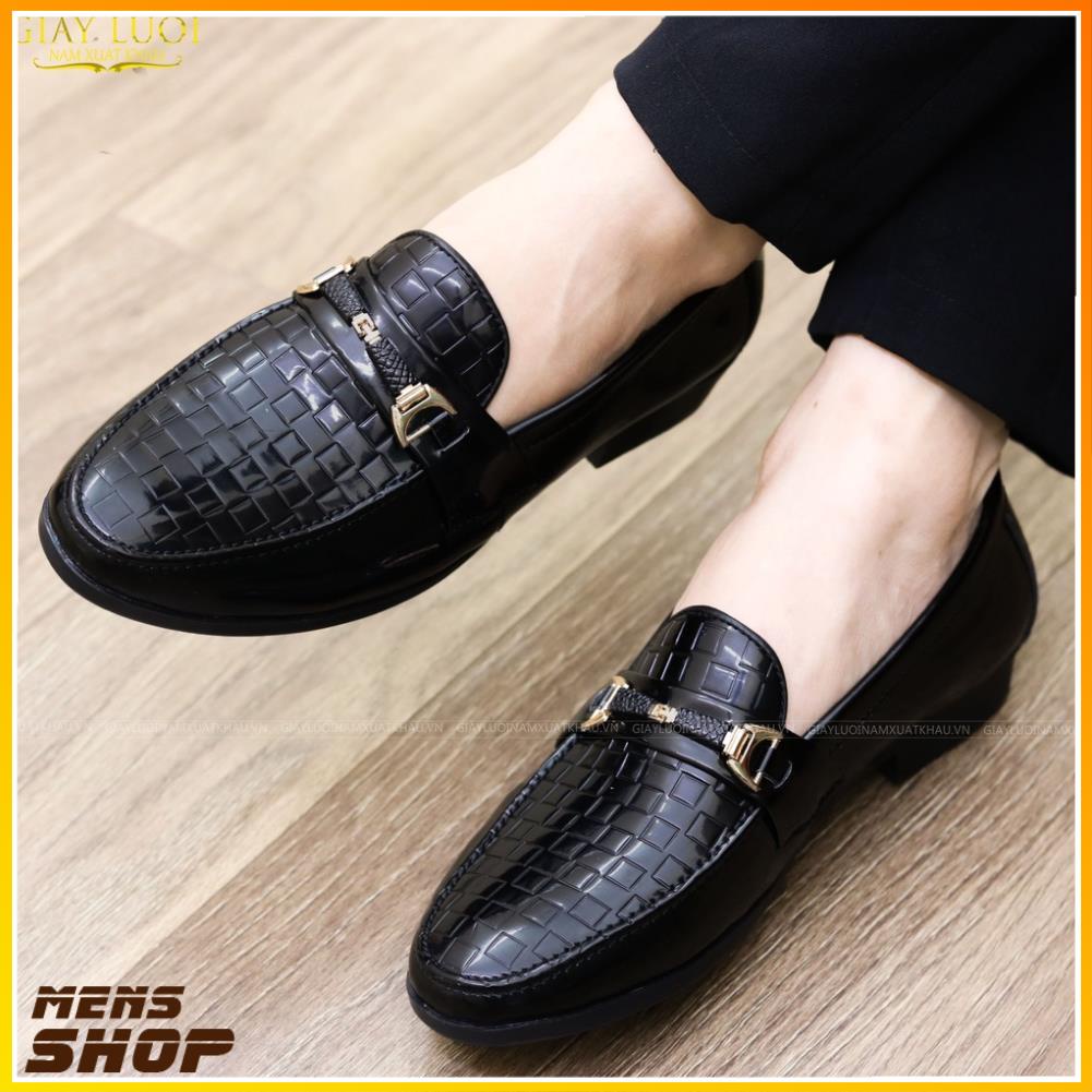Giày Lười Nam Da Bóng Đế Khâu Chắc Chắn   - mã L157