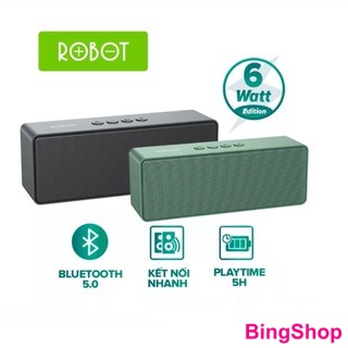 Loa Bluetooth ROBOT RB420 Công Suất 6W Hỗ trợ TWS ghép đôi 2 loa Âm thanh vòm hỗ trợ thẻ nhớ và cổng AUX/USB