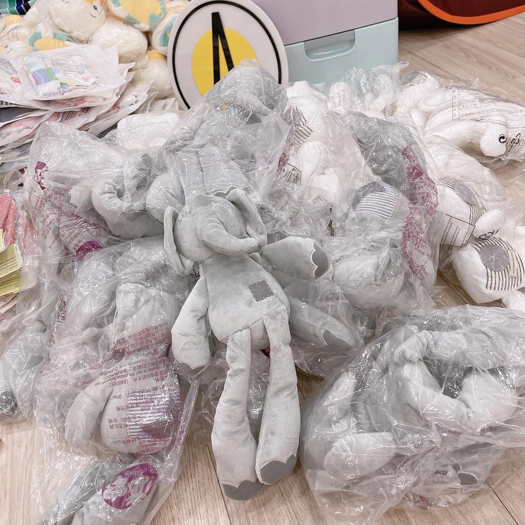 Thú bông voi con đáng yêu cho bé - Đồ chơi thú nhồi bông