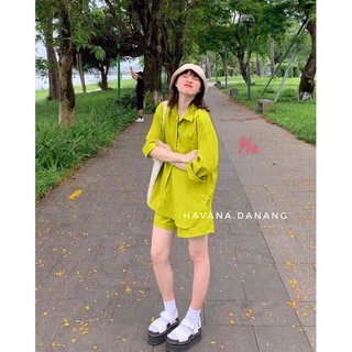 Bộ sơ mi đũi nhăn HS6
