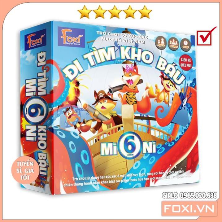 Board game-Đi tìm kho báu Mini 6 Foxi-phát triển tư duy toàn diện-kỹ năng quản trị và logic