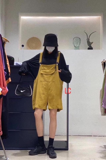 Quần yếm kaki hotren⚡️FREESHIP EXTRA⚡️cá tính, năng động