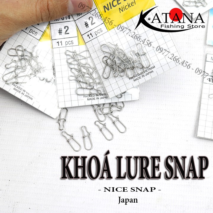 Khóa Lure Snap - Nice Snap / chuyên lure - 11pcs - Made in Japan