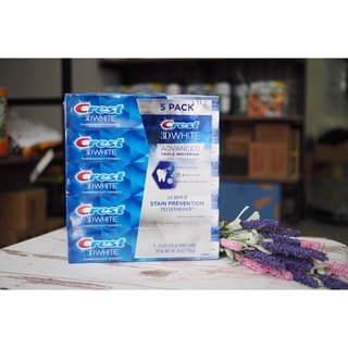 Kem đánh răng Crest 3D White Advanced Triple Whitening (158g)