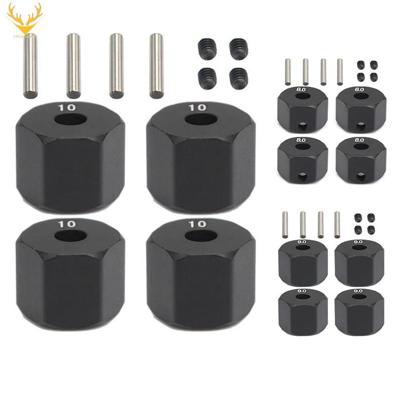 4 12MM Bánh Xe Lục Giác Hub Cho 1 / 10 RC Bánh Xích Trục SCX10 Traxxax Trx4 Tamiya MST RC Xe Phần, 8