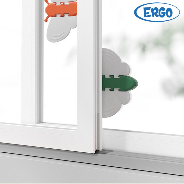 Khóa cửa trượt nhựa cứng cao cấp ngăn rơi ngã ban công