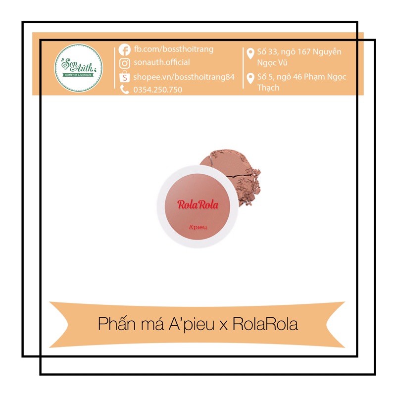 Phấn má A’pieu x RolaRola Meringue Blush