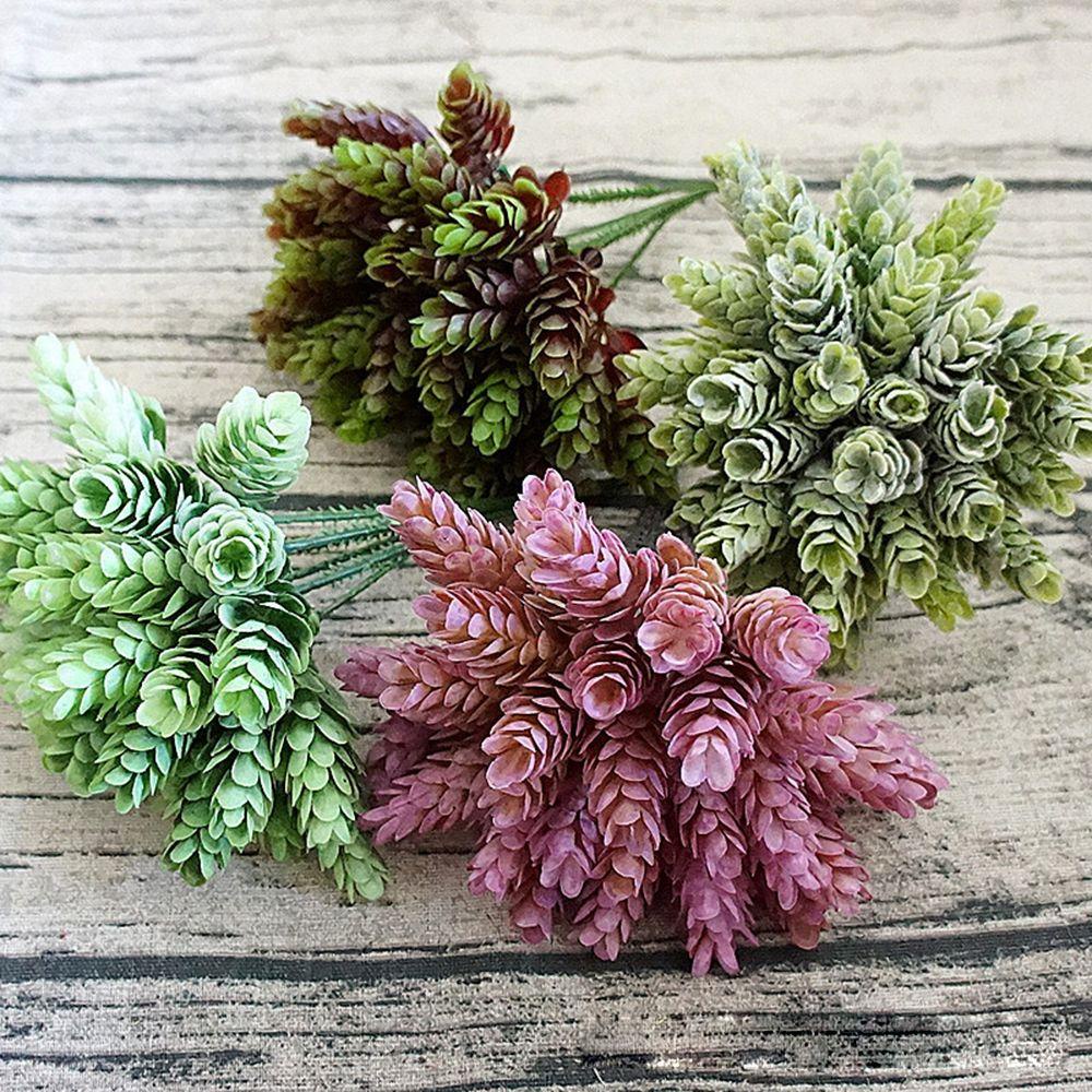 1 Bó 30 Cây Xanh Nhân Tạo Bằng Nhựa Dùng Trang Trí Bàn Tiệc Cưới/ Sân Vườn DIY