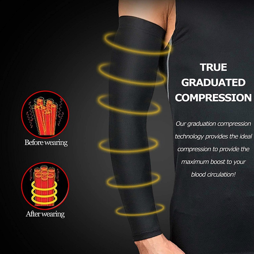 1 Băng Cánh Tay Giữ Ấm Chống Tia UV Khi Chơi Thể Thao HSU