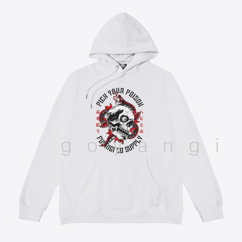 Áo hoodie Posion oversize Unisex phong cách Hàn Quốc