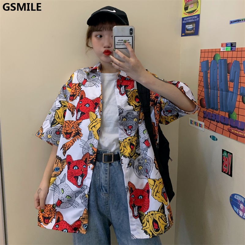 Áo ngắn tay dáng rộng thời trang Hàn Quốc cho nam nữ | BigBuy360 - bigbuy360.vn