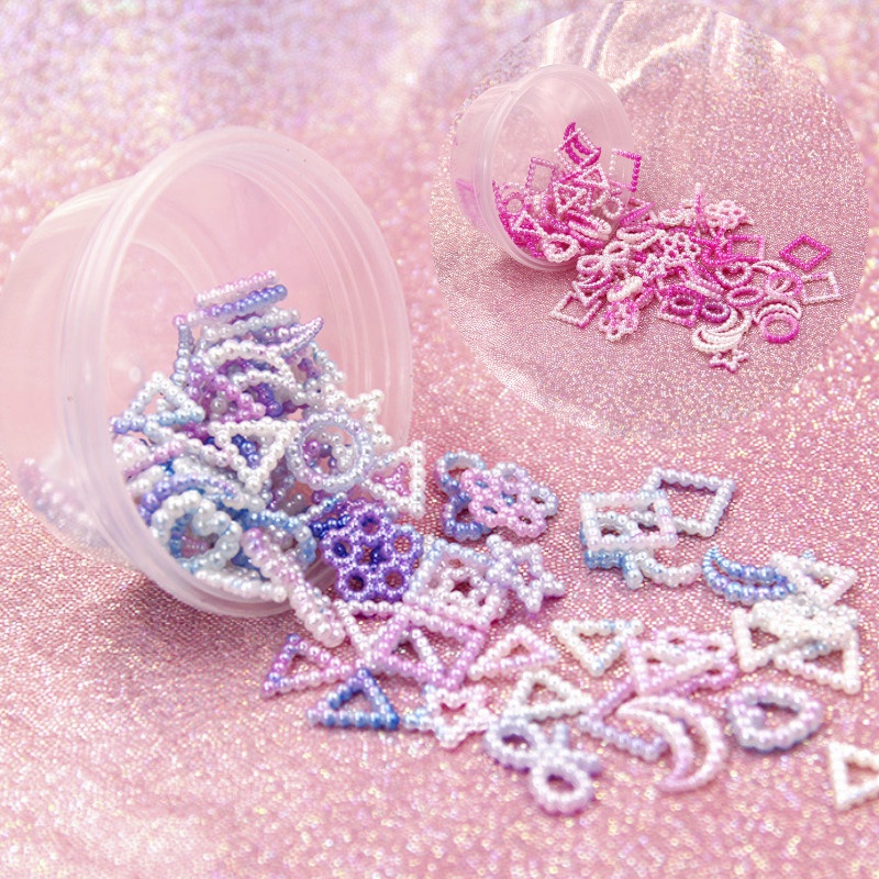 Gói 30g Phụ Kiện Trang Trí Hình Nơ / Hoa / Mặt Trăng Xinh Xắn