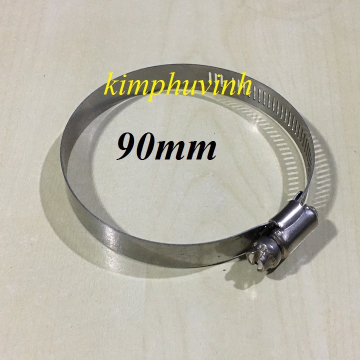 1 CÁI D90 - CỔ DÊ INOX PHI 90 - CÙM CỔ DÊ INOX 90mm