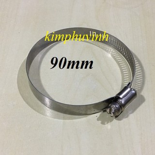 1 CÁI D90 - CỔ DÊ INOX PHI 90 - CÙM CỔ DÊ INOX 90mm