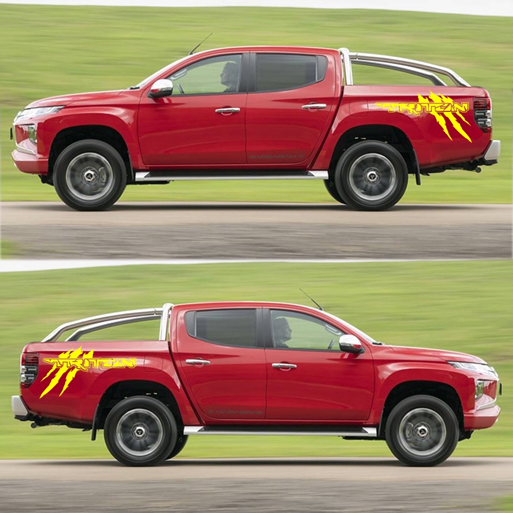 2 cái nhặt dán đề can đồ họa xe 4x4 cho mitsubishi l200 triton clawmark pickup truck phụ kiện vinyl