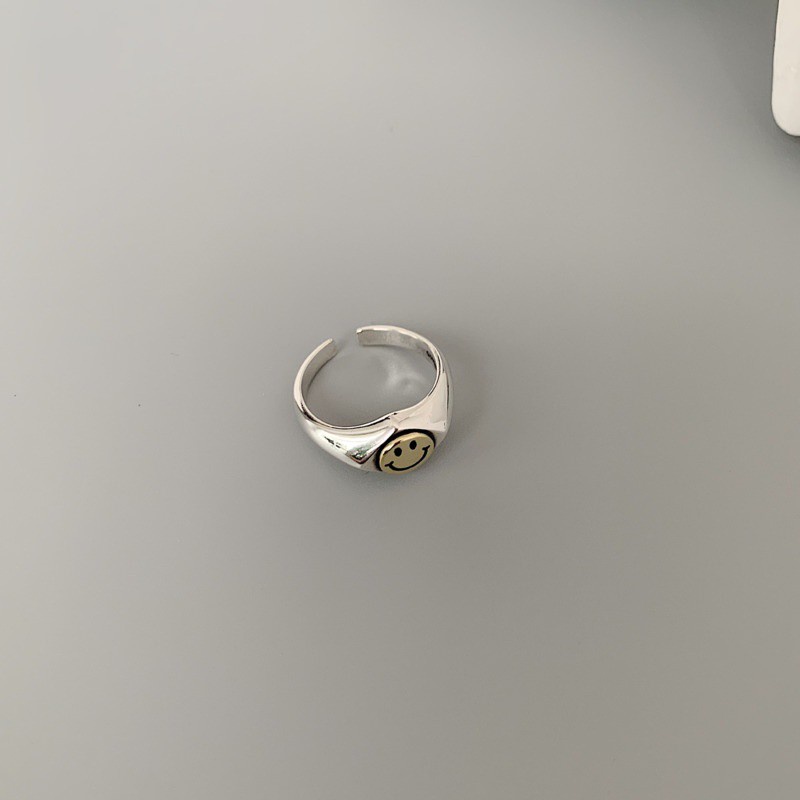 Nhẫn mở hình mặt cười dễ thương thời trang đơn giản dễ phối đồ