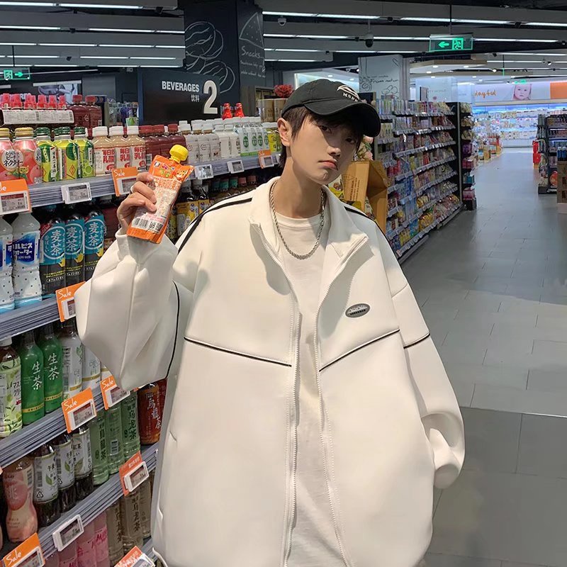 Áo khoác màu trơn kiểu dáng đơn giản thoải mái dành cho nam