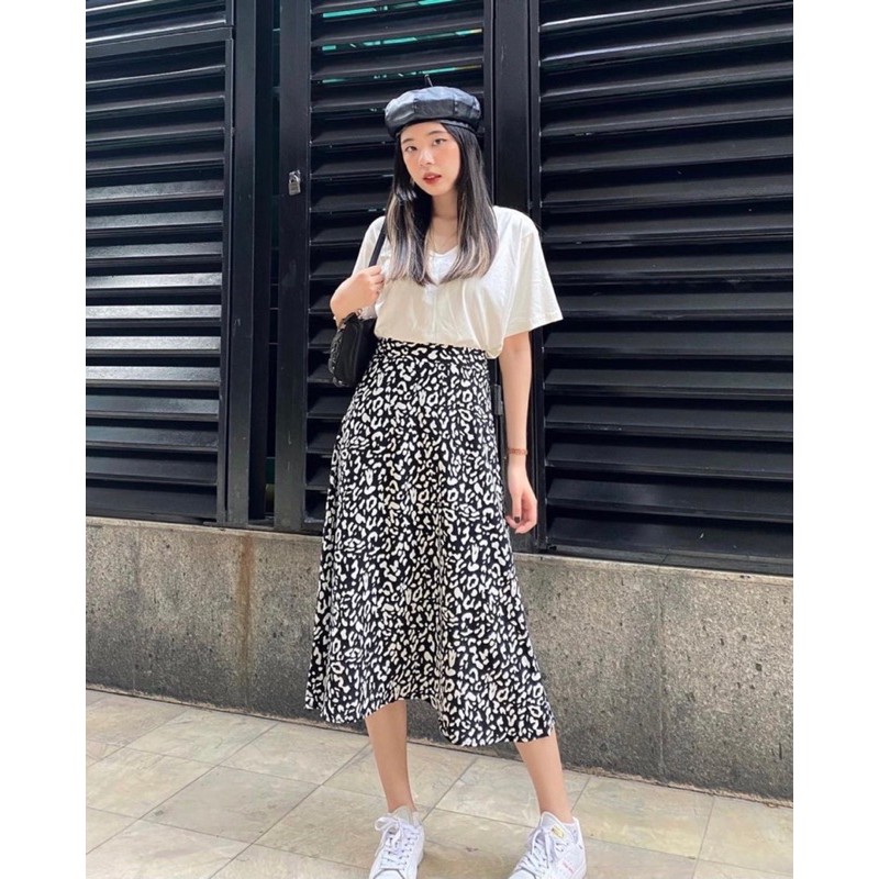 [ Mã FAGREEN55 giảm 10% tối đa 30K đơn 99K] CHÂN VÁY DÀI DA BÁO MS12211