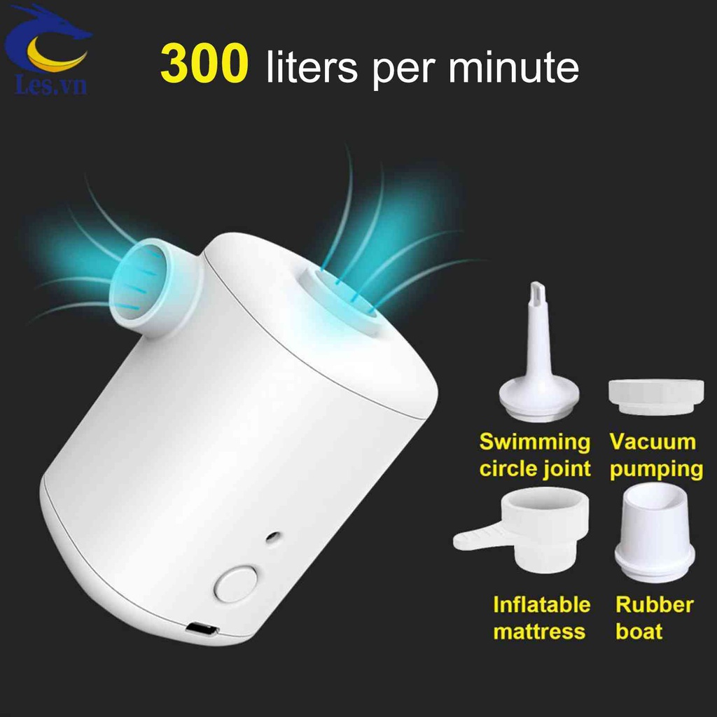Máy Bơm Phao Bơi Mini Sạc USB Tiện Dụng