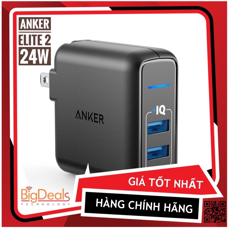 Sạc Anker PowerPort Elite 2, 24w - A2023 , Qua sử dụng | USEDVN