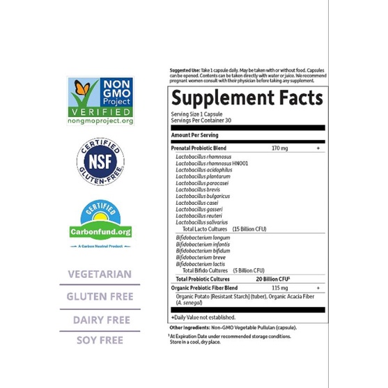 MEN LỢI KHUẨN DR FORMULATED DÀNH CHO PHỤ NỮ MANG THAI ONCE DAILY PRENATAL