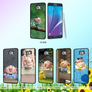 Ốp dẻo Samsung Note 5 hình Heo con dễ thương x17