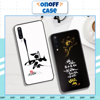 Ốp Lưng Điện Thoại Sam Sung In Chữ Thư Pháp Mặt Sau Kính Cường Lực Chống Trầy Xước Chống Bay Mầu