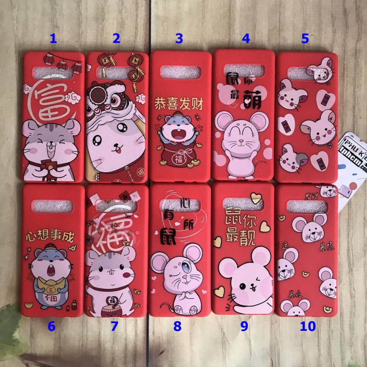 Ốp lưng Samsung S10 dẻo hình Tết Siêu đáng yêu
