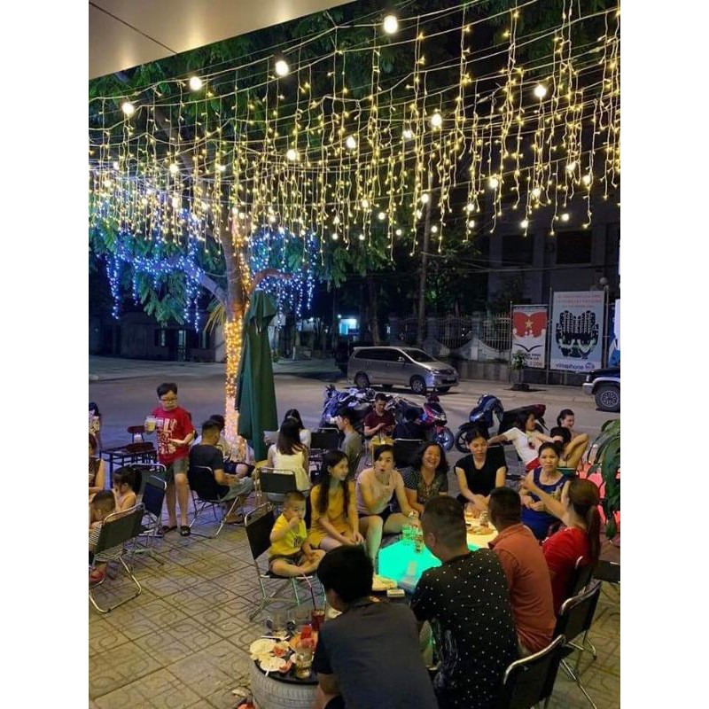 Đèn nháy rèm trang trí ngoài trời 5,5 mét x0.6 trang trí, đèn trang trí chống nước 5,5m x0.6