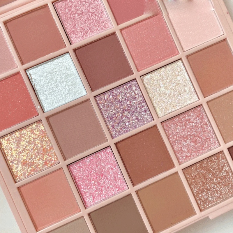 Bảng mắt 25 Màu Tông Lì Và Nhũ Kim Sa May Mắn