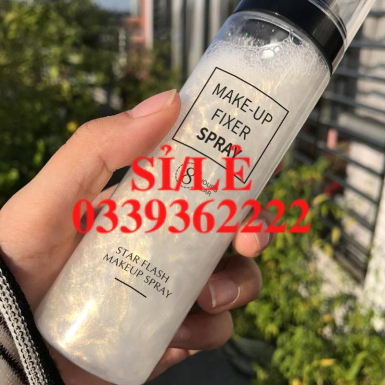 [ CHÍNH HÃNG ] Xịt khóa trang điểm cố định lớp make up Star Flash Spray 8 Hours Wear 100ML Sena Beauty | BigBuy360 - bigbuy360.vn