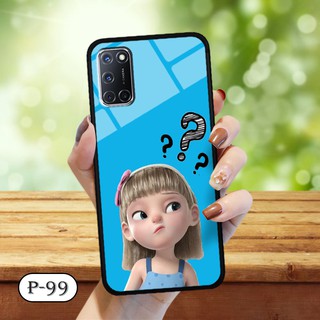 Ốp lưng kính 3D OPPO A52/ A92-cute