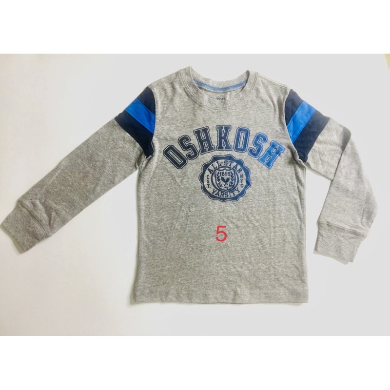 Áo phông dài tay Oshkosh bé trai size 6m-10/12y