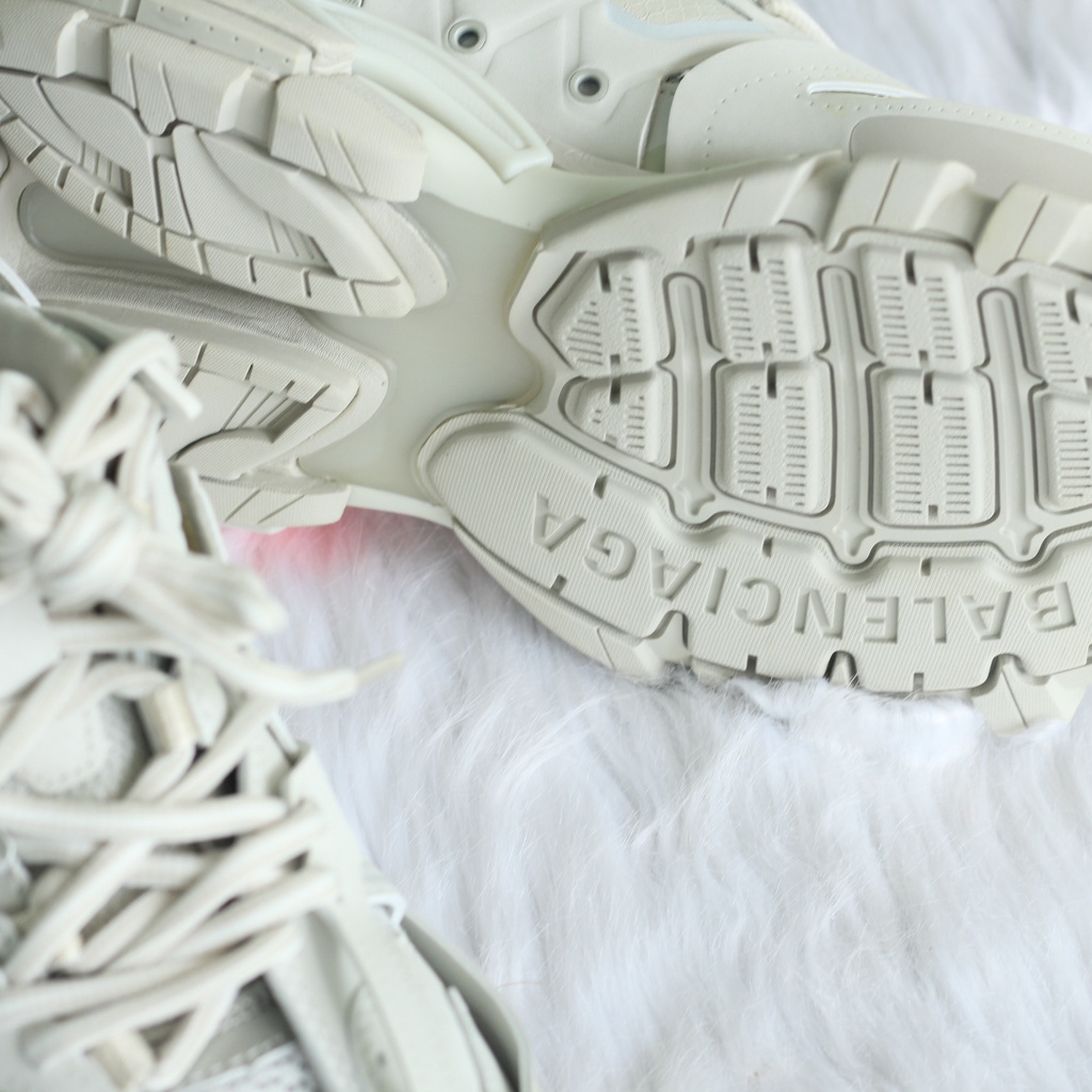 TRACK LED 7 MÀU ĐÈN, GIÀY THỂ THAO SNEAKERS NAM NỮ BALENCIGA MÀU FULL TRẮNG