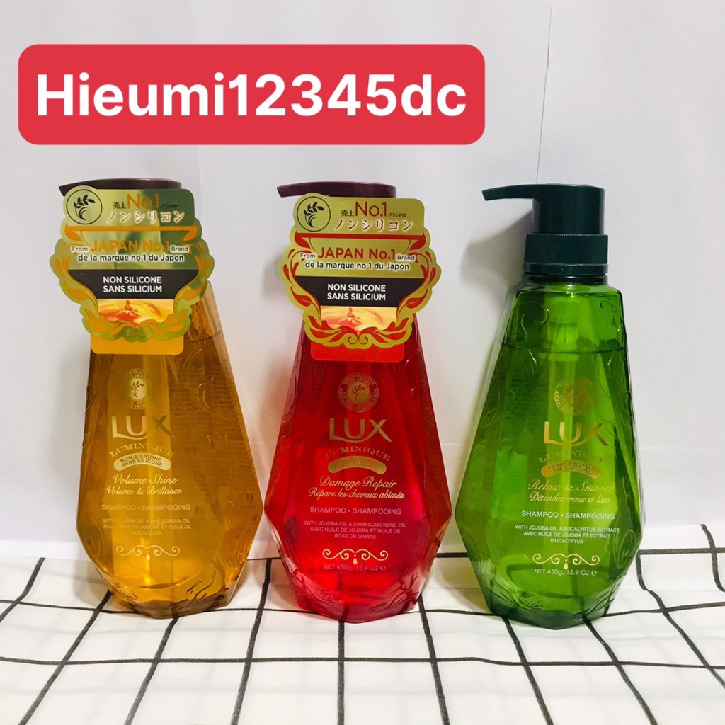 LUX - Dầu gội phục hồi tóc hư tổn Luminique 450g