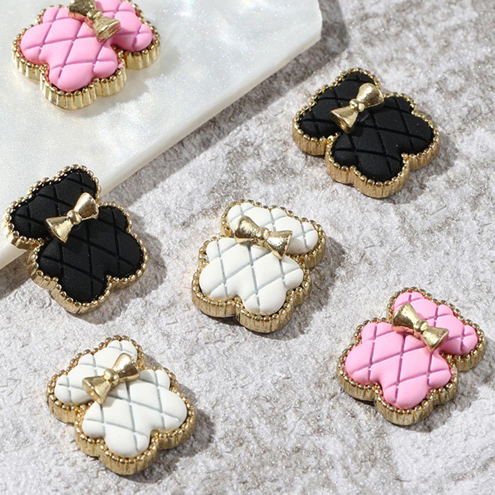 Phụ Kiện Trang Trí Móng Tay 3D Bằng Hợp Kim Hình Gấu Dễ Thương
